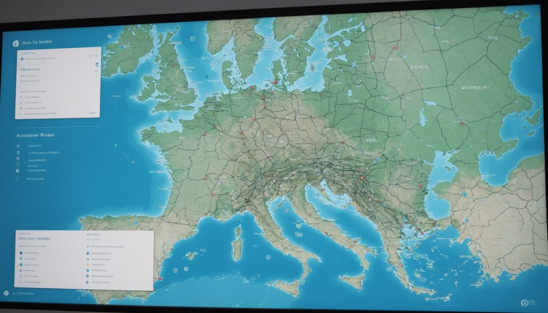 Illustration d'une carte interactive des services publics de proximité en France